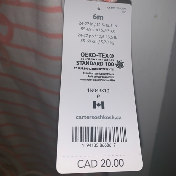 Carter’s Baby OshKosh 5 piece set (onesies) NWT $10 ‼️CLOSET CLEAR OUT‼️ - Picture 6 of 12